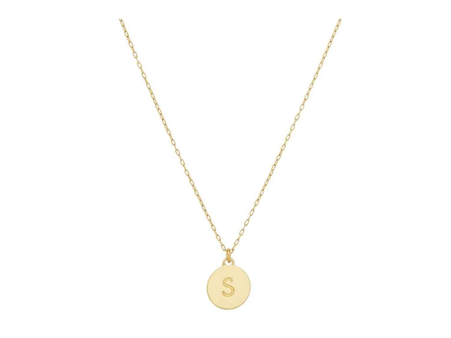 Kate spade mini initial pendant necklace discount