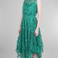 Shentel Petal Dress In Seaglass Green