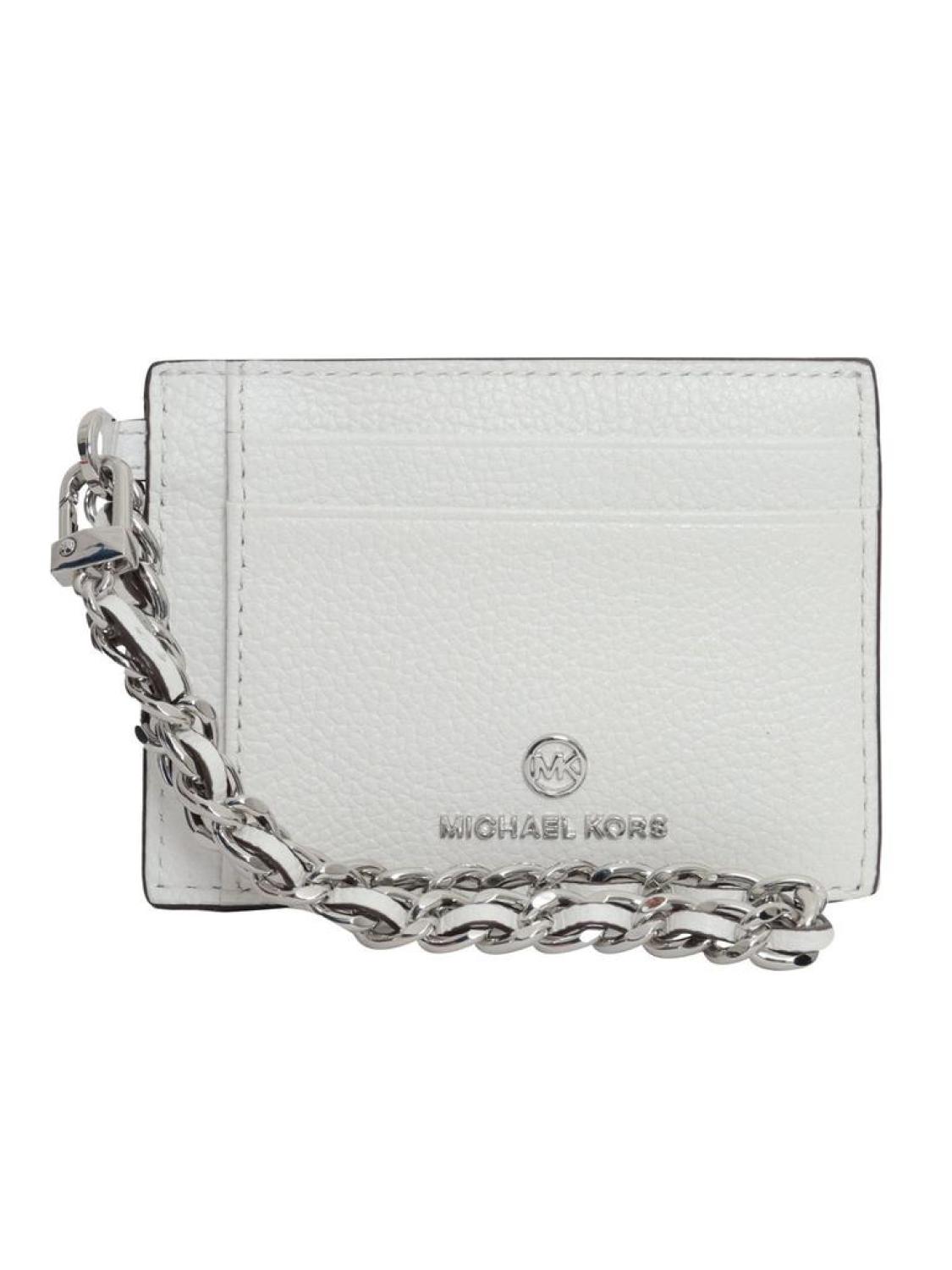 Michael Michael Kors Logo Plaque Chained Small Cardholder