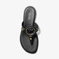 Aubrey Cutout Leather T-Strap Sandal