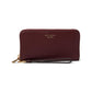 Ava Pebbled Leather Zip Around Continental Wristlet