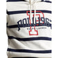Logo Striped Fleece Hoodie