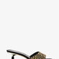 Amal Embellished Faux Suede Kitten Sandal