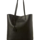 Saint Laurent North/South Medium Leather Shopper Tote