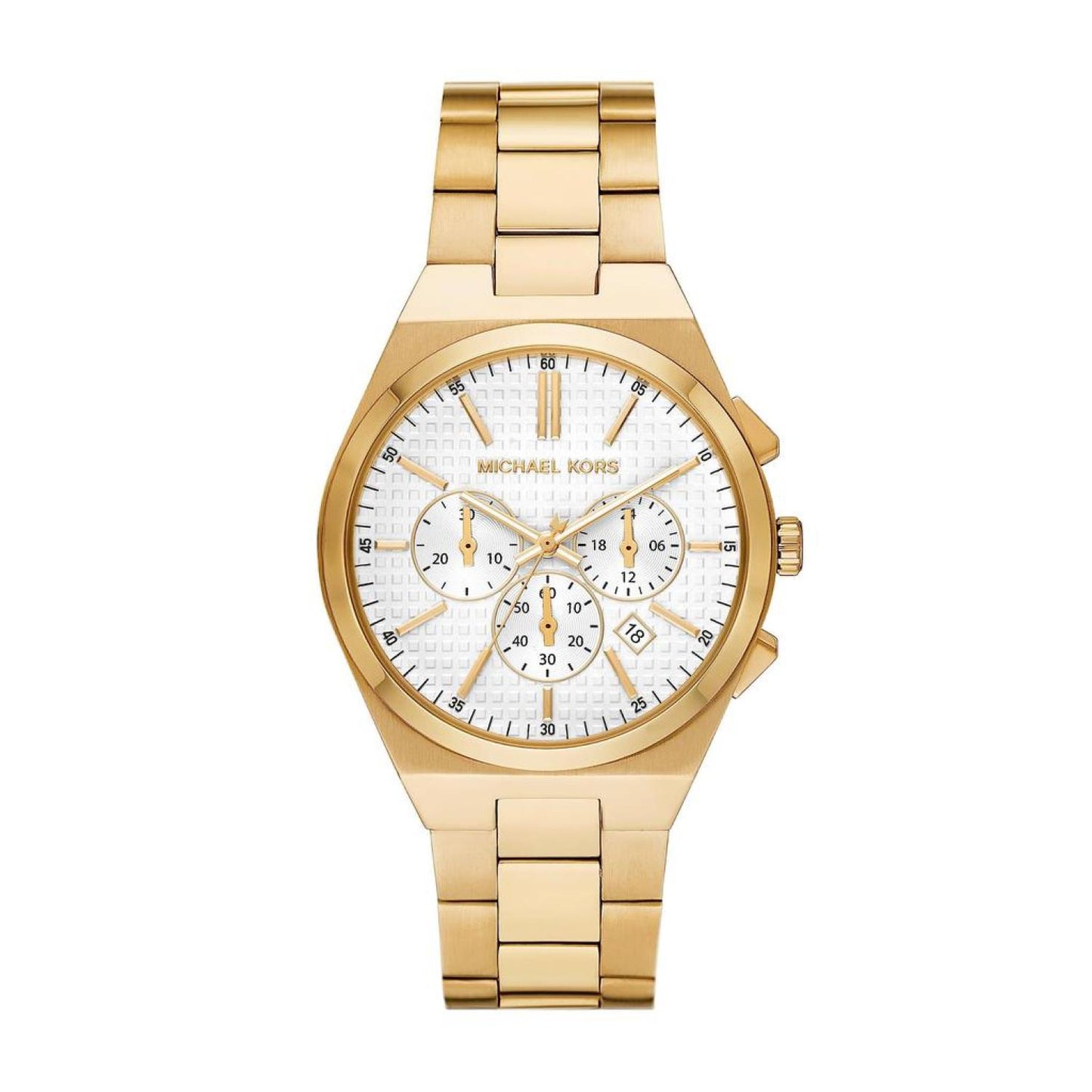 MK9120 - Lennox Chronograph Gold-Tone Stainless Steel Watch