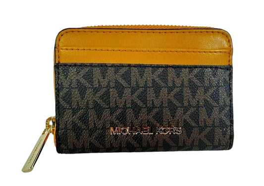 Michael Kors Jet Set Travel MK Signature  Card Case Wallet