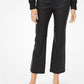 Izzy Leather Cropped Flared Pants