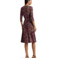 Paisley Surplice Jersey Dress