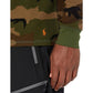 Folded Waffle Long Sleeve Crew Print w/ Embroidery