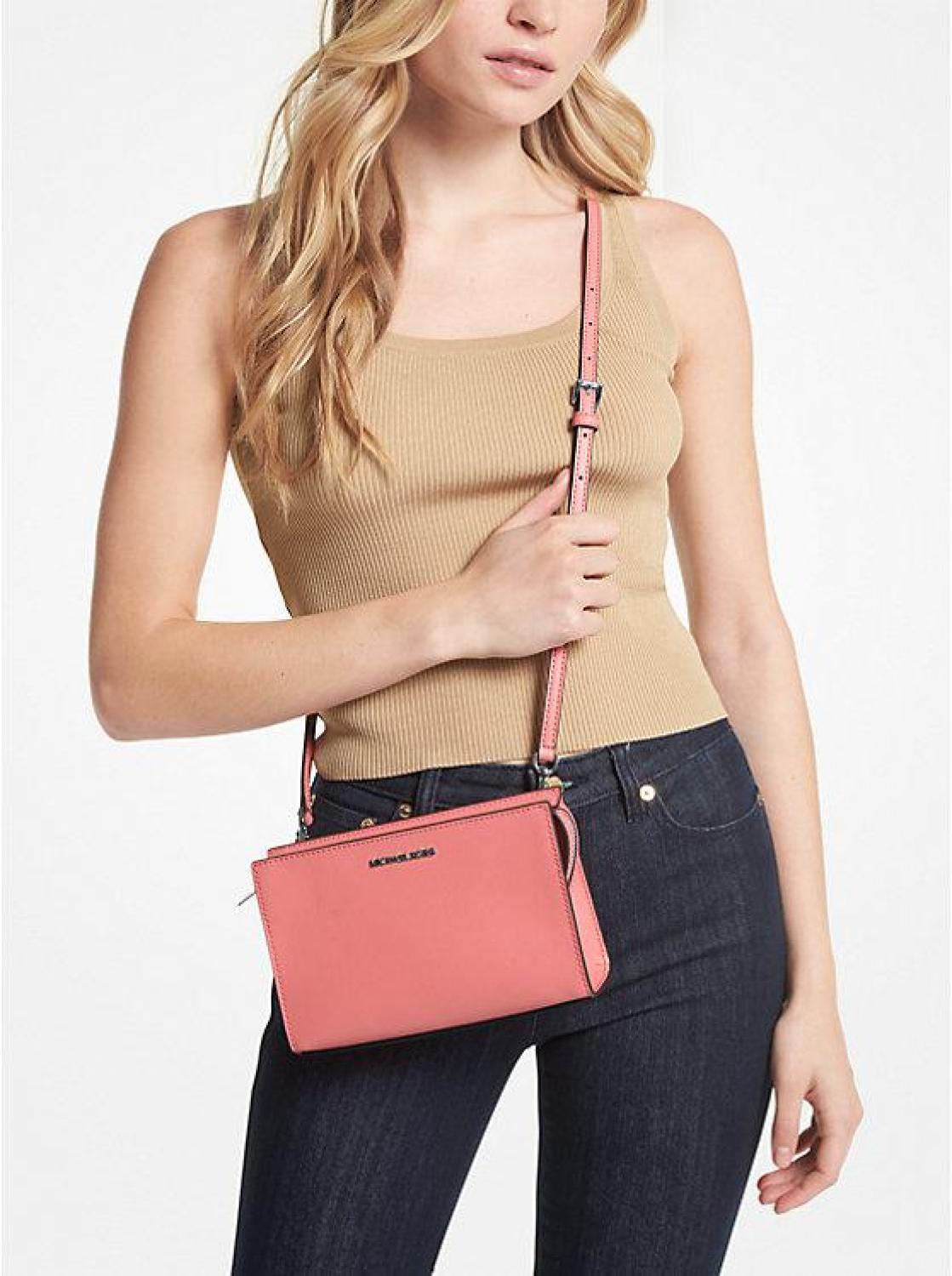 Sheila Small Faux Leather Crossbody Bag