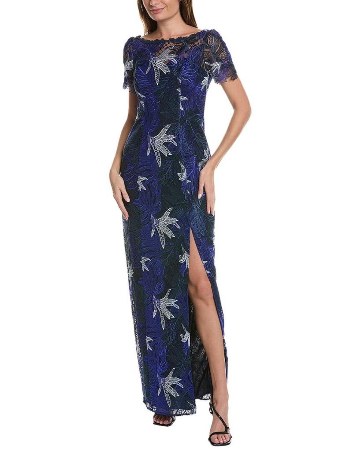 Marchesa Notte Floral Gown