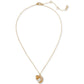 Gold-Tone Pavé & Imitation Pearl Dragon Pendant Necklace, 16" + 3" extender