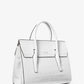 Campbell Medium Crocodile Embossed Leather Satchel