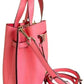 MICHAEL KORS Emilia ebbled Leather Satchel Crossbody Bag