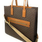 Michael Kors Kenly  MK Signature VC Leather Tote Shoulder Bag