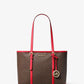 Jet Set Travel Small Logo Top-Zip Tote Bag