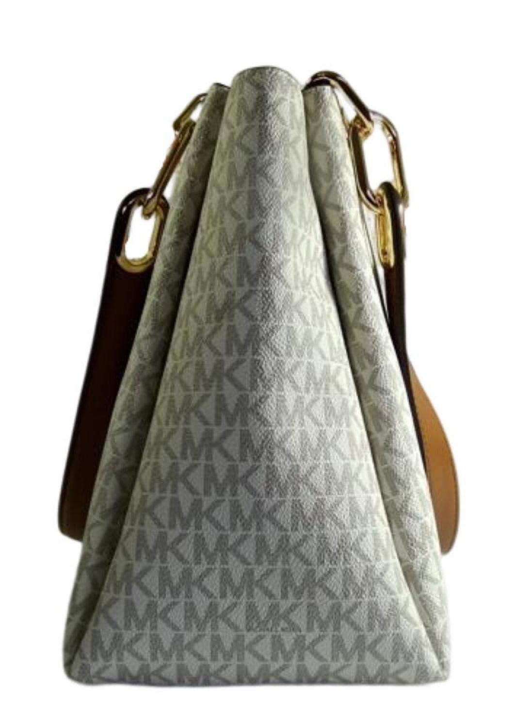 Michael Kors Women's Trisha Triple Gusset Shoulder Bag