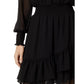 Petite Smock Ruffle Wrap Dress