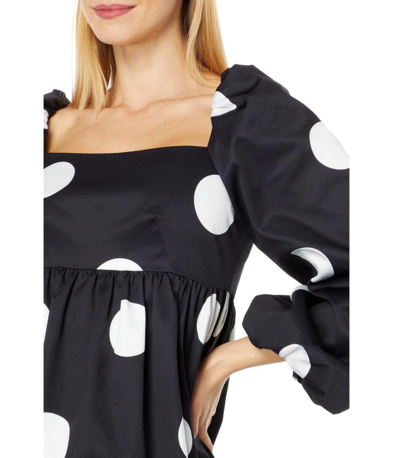 Giant Dot Faille Dress