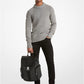 Hudson Signature Logo and Leather Cargo Backpack