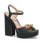 Women's Nicolette Chain-Trimmed Platform Sandals