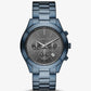 Oversized Slim Runway Blue-Tone Watch