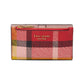Morgan Museum Plaid Printed PVC Small Slim Bifold Wallet