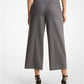 Striped Stretch Wool Cropped Trousers