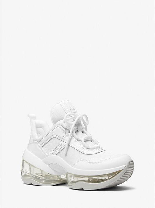 Olympia Extreme Logo Jacquard and Leather Trainer