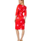 Giant Dot Faille Sheath Dress