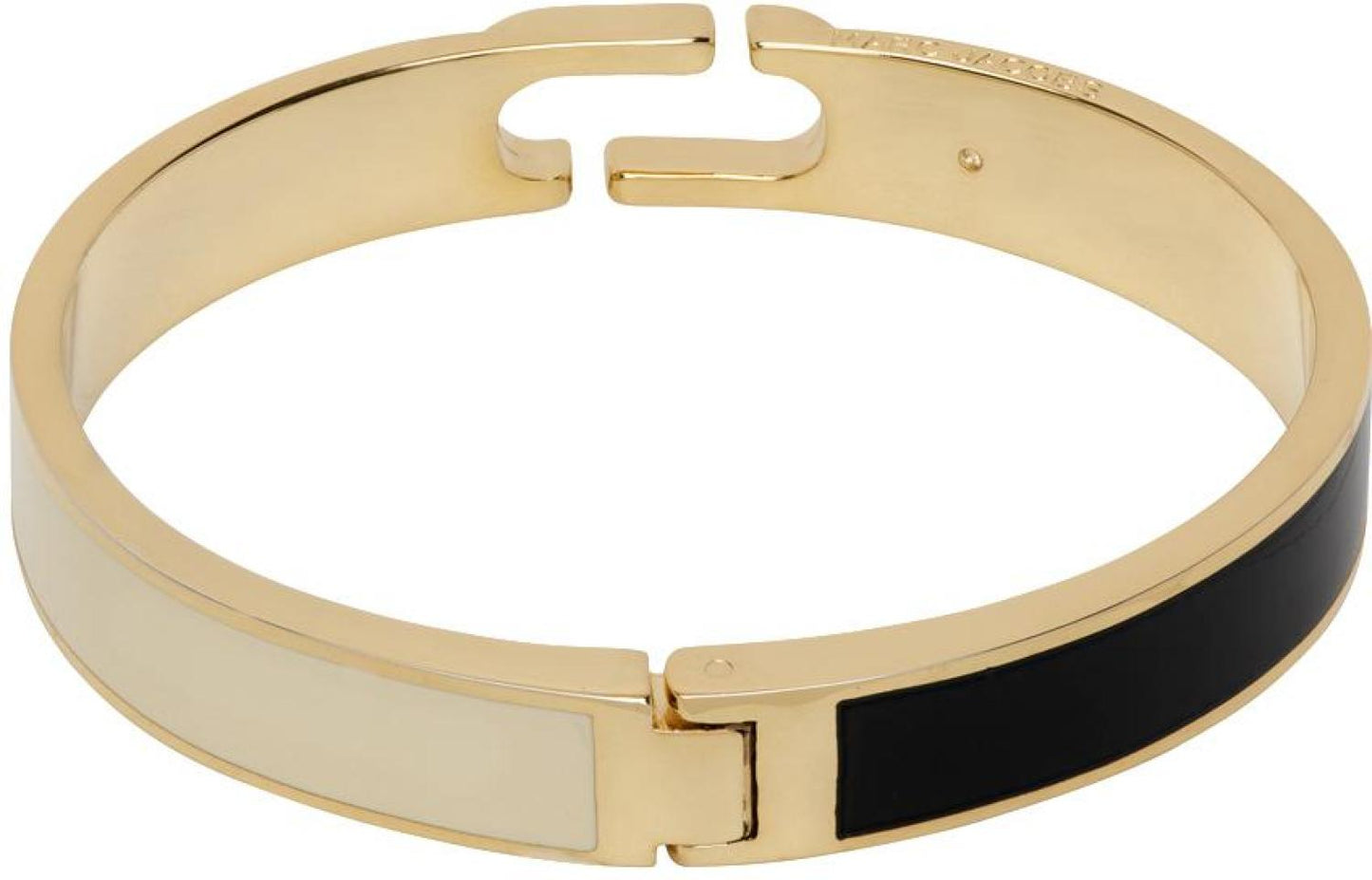 Gold & Beige J Marc Hinge Cuff Bracelet