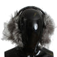 Dolce & Gabbana Gray Fox Fur Crystal Ear Muffs