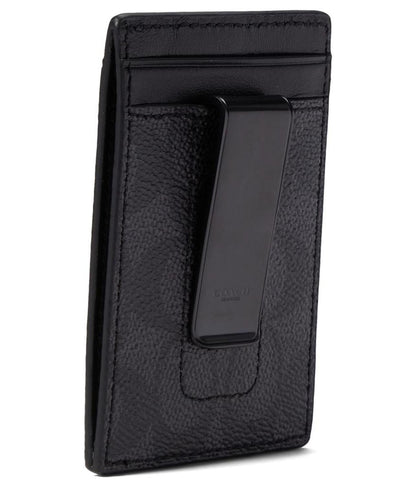Money Clip Card Case in Signature