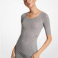 Cashmere Three-Quarter Sleeve Sweater