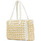 High Tide Striped Raffia Medium Tote