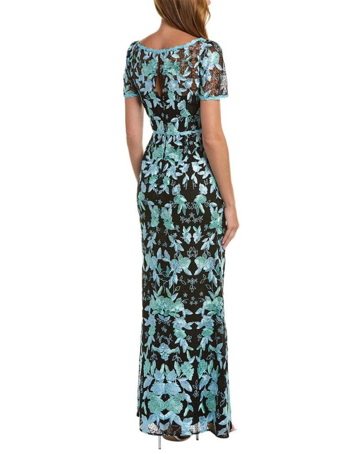 Marchesa Notte Embroidered Gown