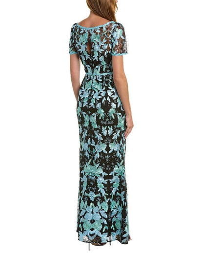 Marchesa Notte Embroidered Gown