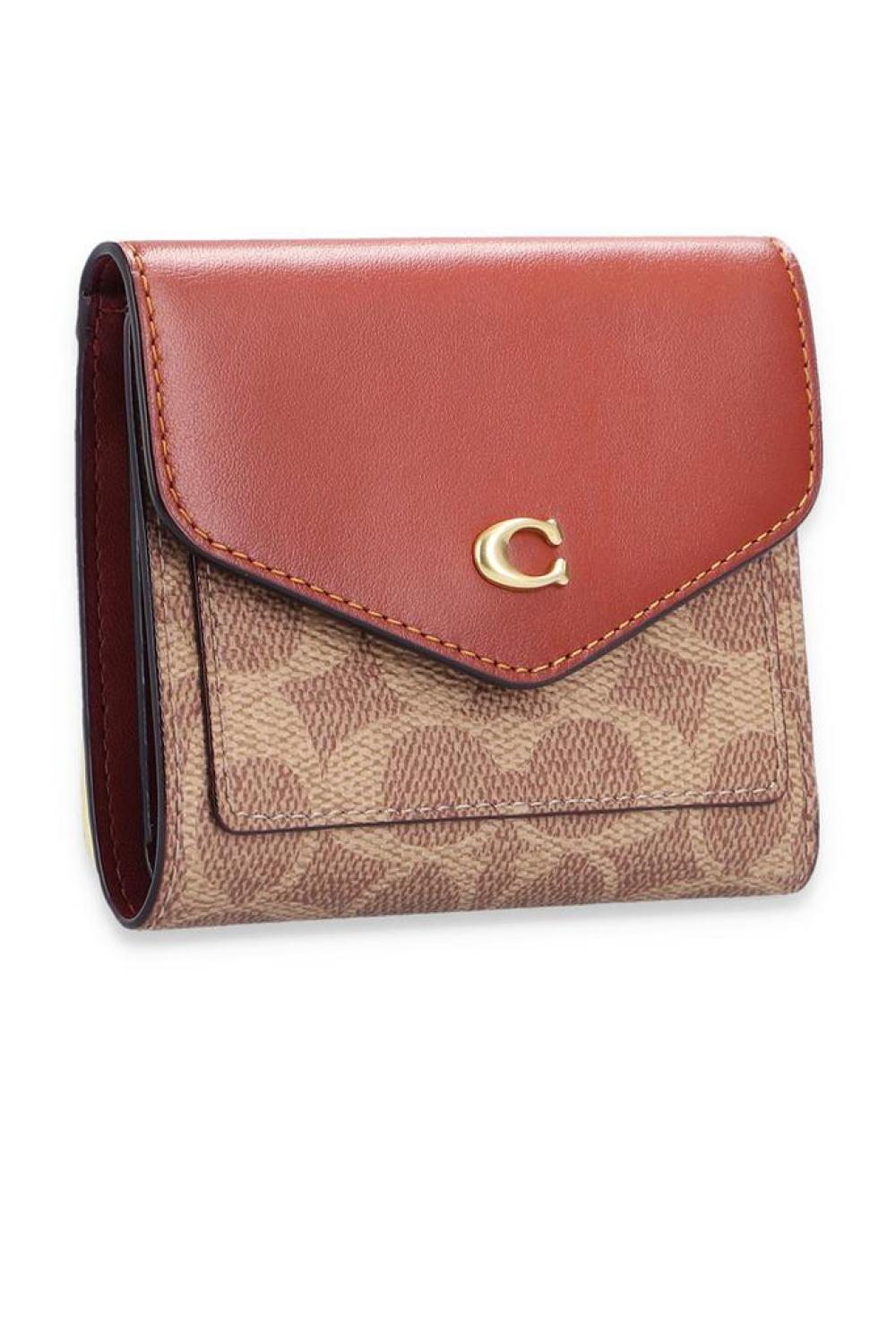 Coach Wyn Logo Plaque Small Wallet