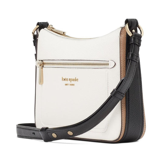 Hudson Colorblocked Pebbled Leather Small Crossbody