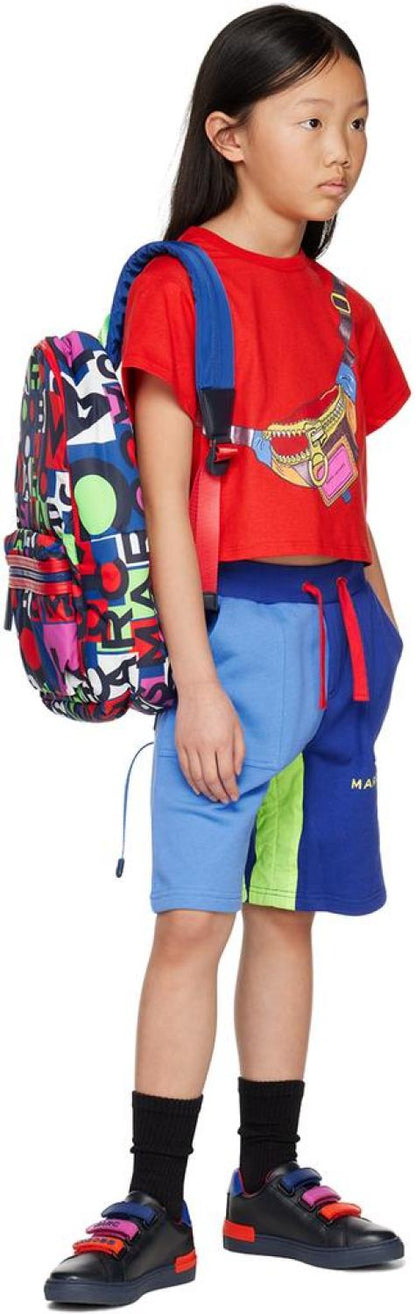 Kids Blue Four-Pocket Shorts