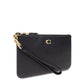Coach Logo Plaque Small Wristlet Wallet