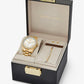 Lexington Pavé Gold-Tone Watch and Jewelry Gift Set