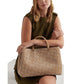 Hanna Crosshatch Leather Large Satchel