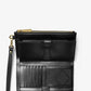 Adele Leather and Leopard Print Calf Hair Smartphone Wallet