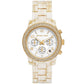 Women's Runway Chronograph Alabaster Acetate Watch 38mm