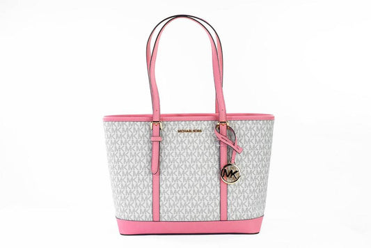 Michael Kors Jet Set Travel Small Primrose multi PVC Shoulder Tote Handbag Women's Purse