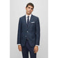 Slim-fit jacket in a checked stretch-wool blend