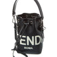 FENDI Mon Tresor Mini Leather Bucket Bag