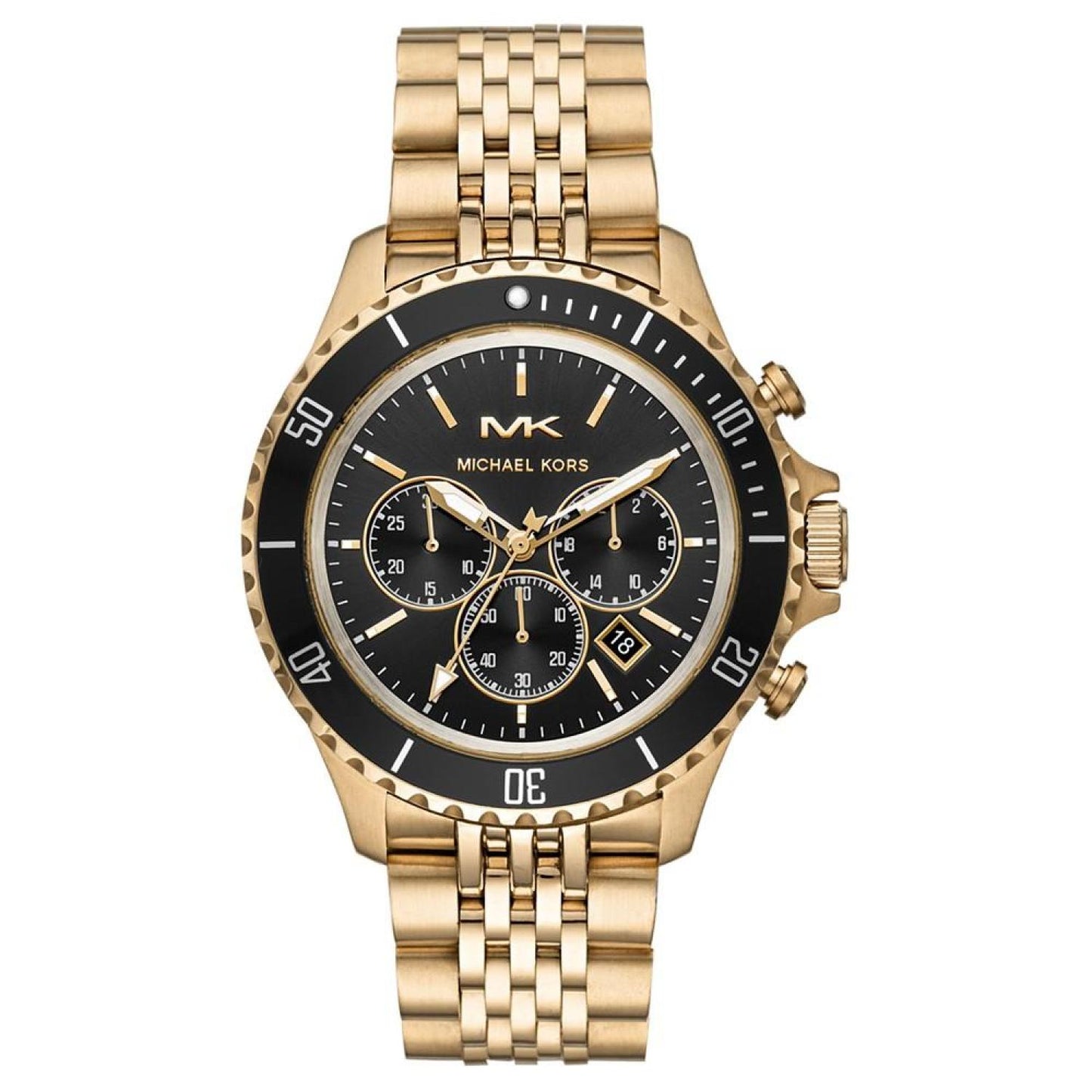 Men's Bayville Gold-Tone Stainless Steel Bracelet Watch 44mm