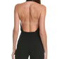 Michael Kors Collection Crystal Hand Embroidered Halter Bodysuit